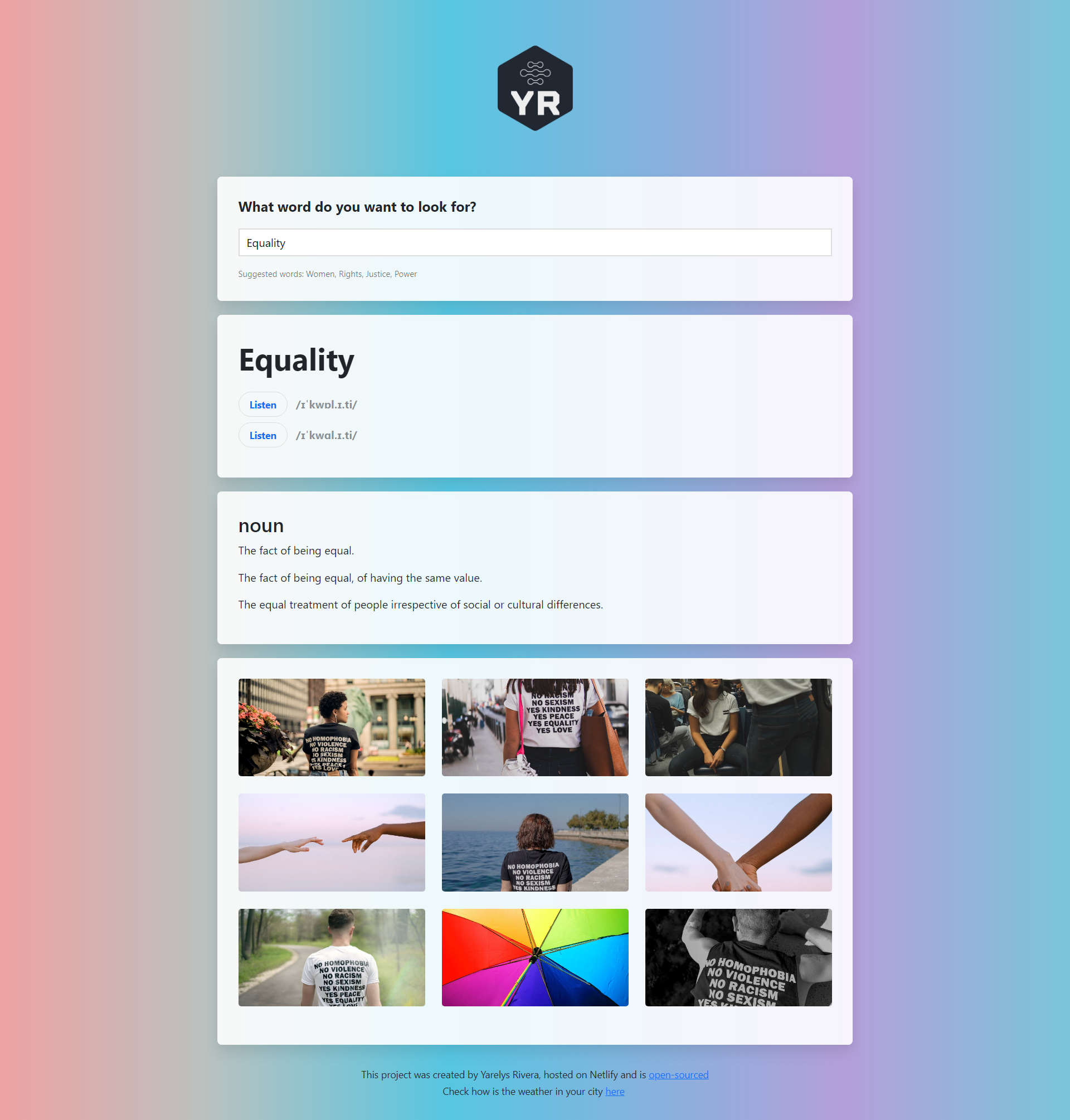 Dictionary App project image